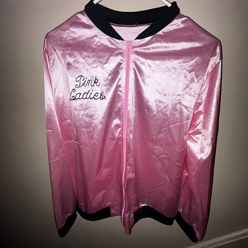 Pink Ladies Satin Jacket